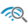 WiFi magnifying glass icon